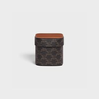 Small Box in Triomphe Canvas and Calfskin - TAN - TRIOMPHE CANVAS COLLECTION - 2 | CELINE
