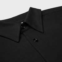 shirt IN WOOL - BLACK -  - 2 | CELINE