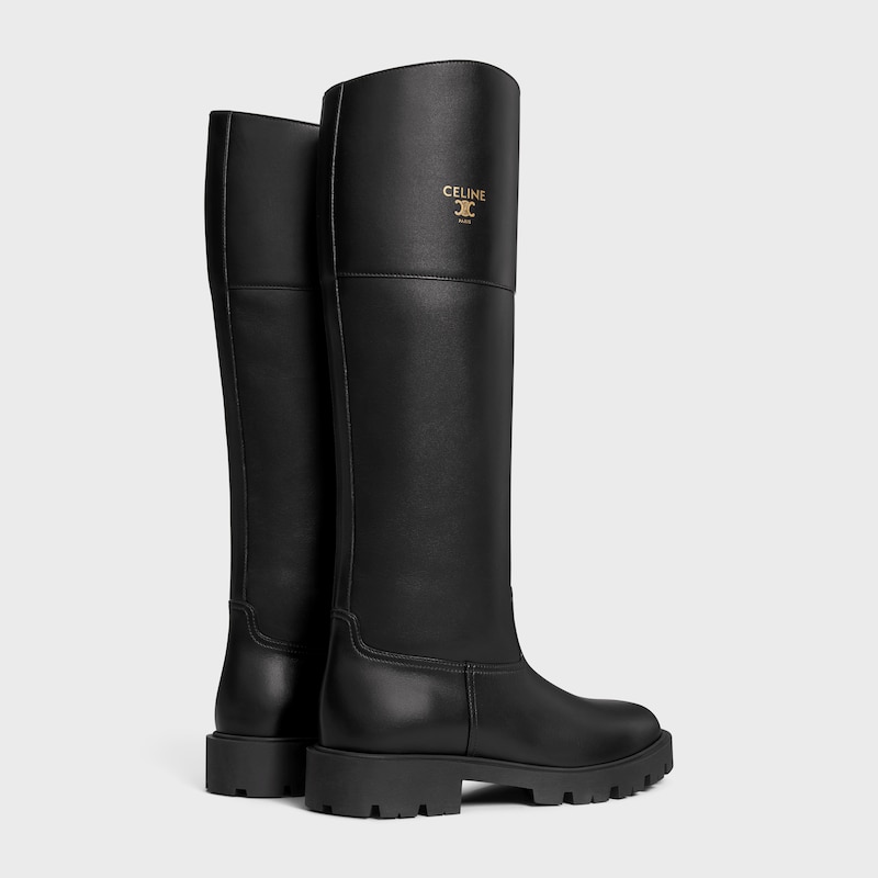 MARGARET BOTTE HAUTE EN CUIR DE VEAU - Noir -  - 1 | CELINE