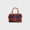 SMALL BOSTON CUIR TRIOMPHE IN TARTAN TEXTILE AND CALFSKIN - MULTICOLOR - CUIR TRIOMPHE - 3 | CELINE