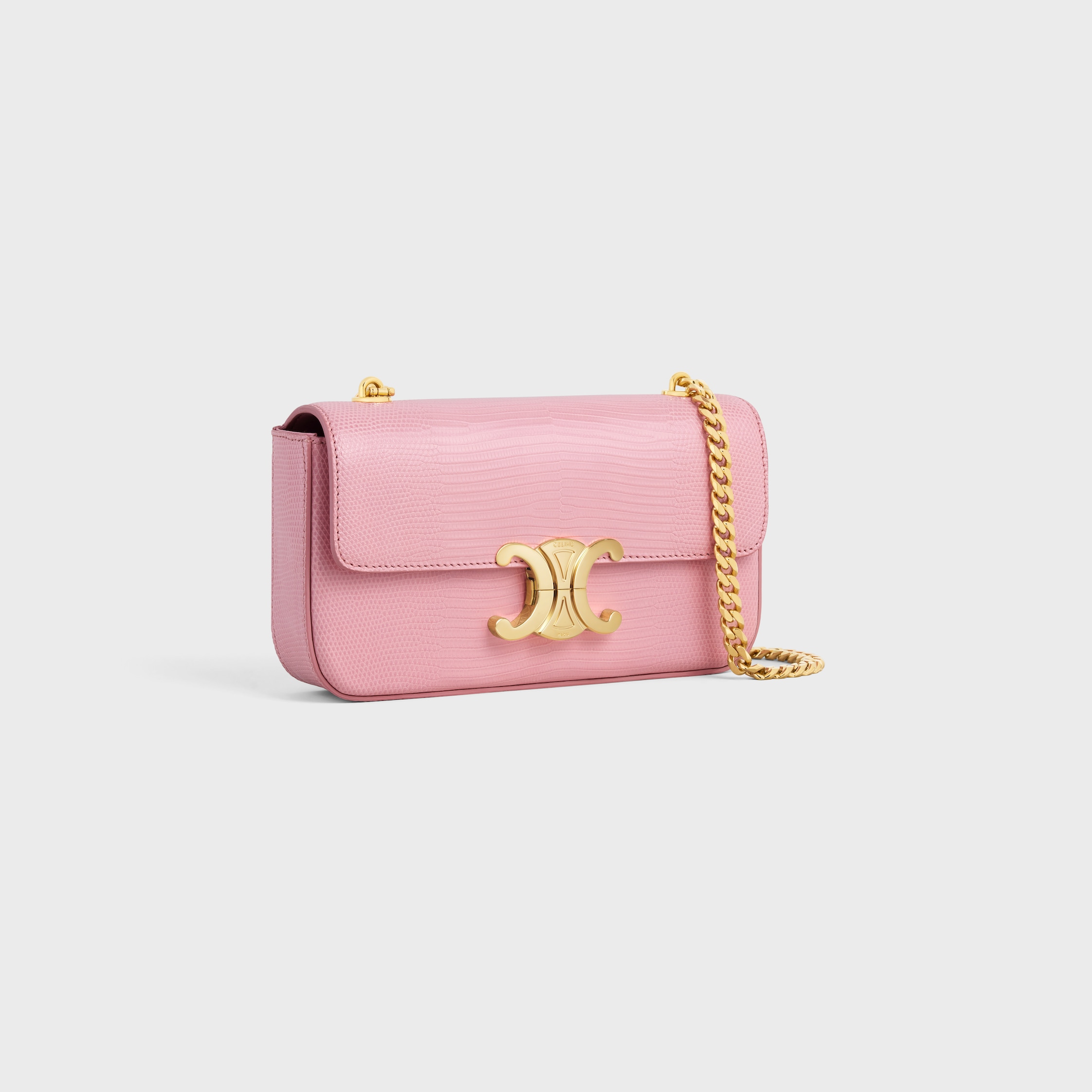 *CELINE* ラフィア テキスタイル ミニチェーンクロード CELINE】ラフィア風テキスタイル製ミニチェーン クロード