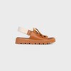 CELINE BILLIE CHUNKY SANDAL IN Calfskin and Textile - TAN / ECRU -  - 1 | CELINE