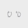 Torsion Earrings in White Gold and Diamonds - White Gold and White - FINE JEWELLERY - 2 | CELINE