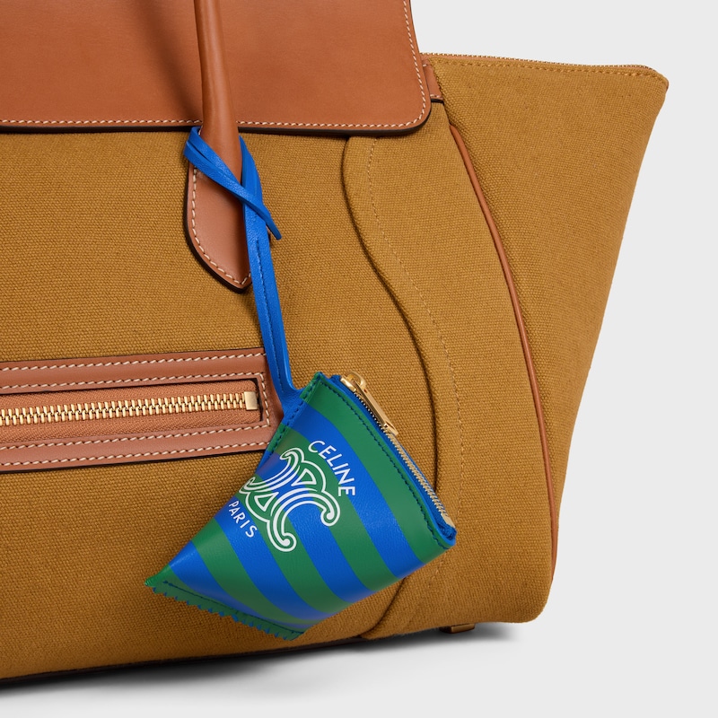 BERLINGOT CHARM IN LAMBSKIN - GREEN / BLUE / WHITE - BAG CHARMS - 1 | CELINE