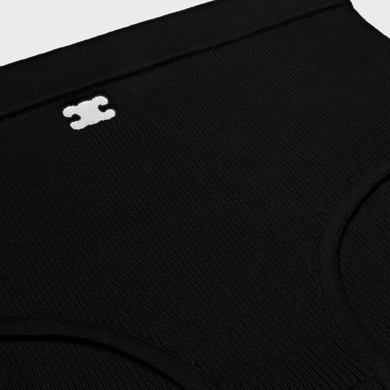 triomphe pants IN athletic cotton - BLACK -  - 1 | CELINE