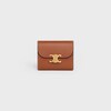 Small Flap Wallet TRIOMPHE IN Shiny Smooth Lambskin - TAN - GIFT FINDER - 1 | CELINE