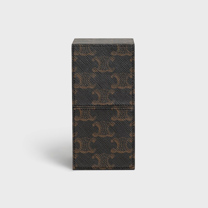 Case 1 Perfume 100ml in Triomphe Canvas and Calfskin - TAN - BEAUTY ACCESSORIES - 1 | CELINE