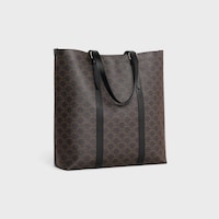 BOLSO CABAS CON HEBILLA DE LONA TRIOMPHE Y PIEL DE BECERRO - NEGRO - REGALOS BÁSICOS / ESENCIALES - 2 | CELINE