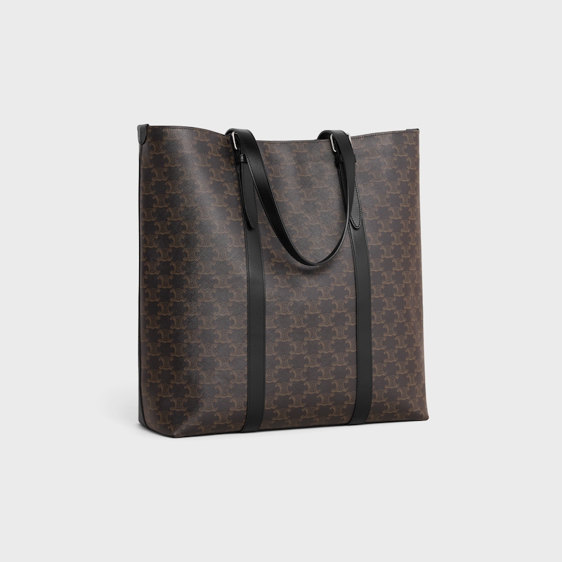 CABAS WITH BUCKLE in TRIOMPHE CANVAS AND CALFSKIN - BLACK - ESSENTIAL GIFTS - 1 | CELINE