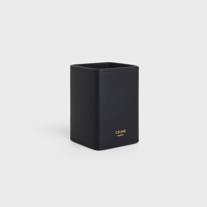 perfume holder 100ml in shiny calfskin - BLACK - BEAUTY ACCESSORIES - 1 | CELINE