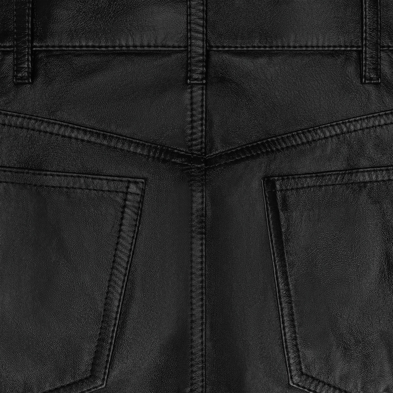 lulu jeans in soft lambskin - BLACK -  - 1 | CELINE