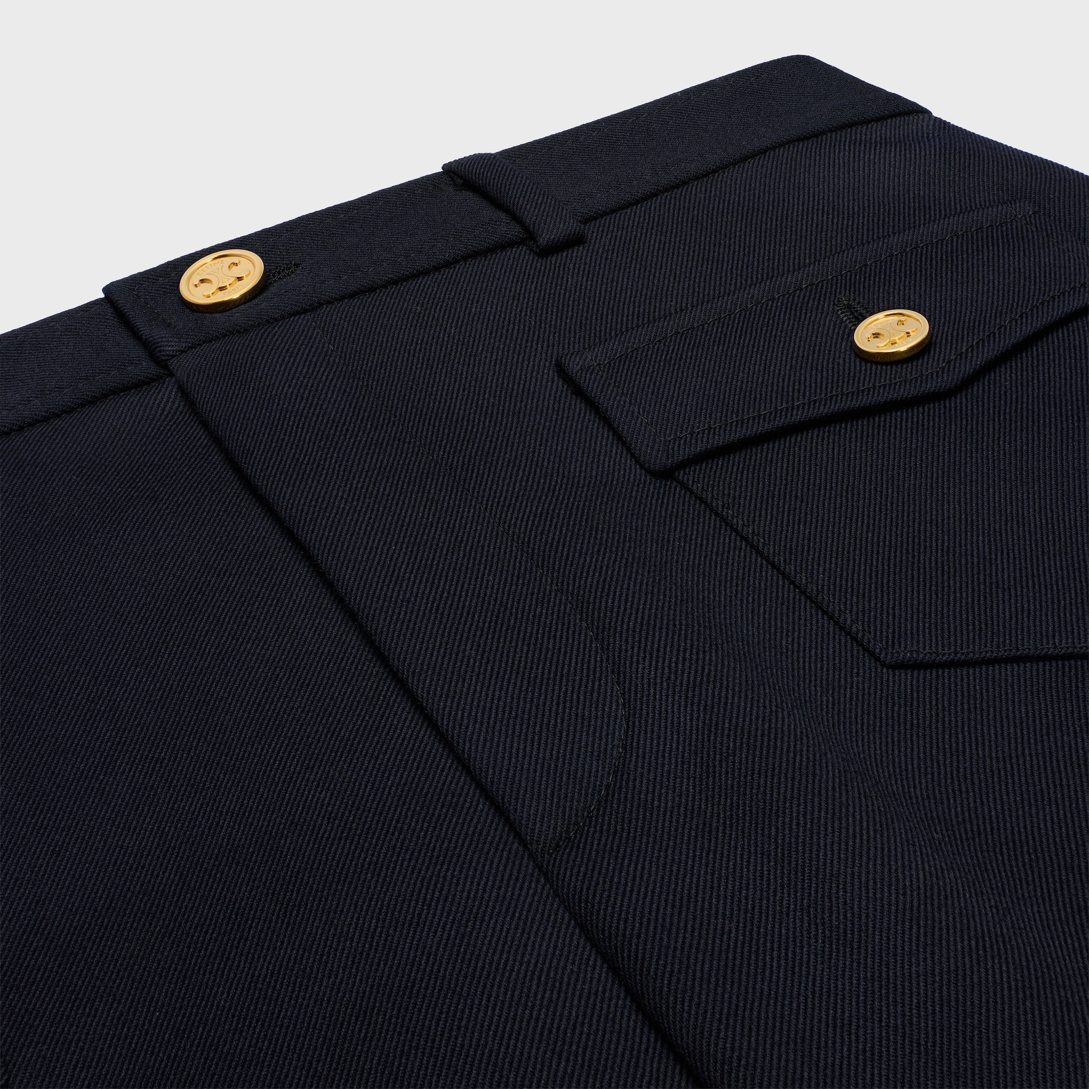 美品 CELINE 20AW キュロットパンツ / ダイアゴナルウール 44 CELINE 2020AW キュロットパンツ / ダイアゴナルウール