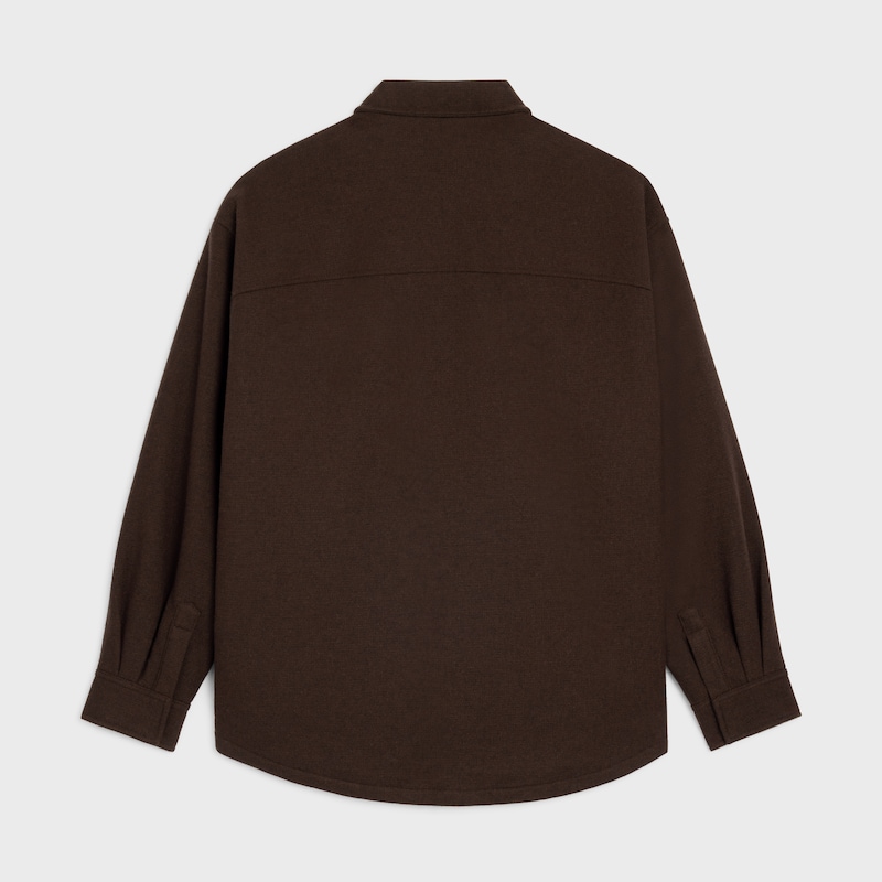 宽大型衬衫 - 棕色 -  - 1 | CELINE