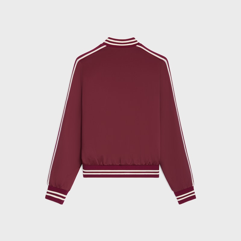 运动棒球夹克 - 红棕色/淡褐色 -  - 1 | CELINE