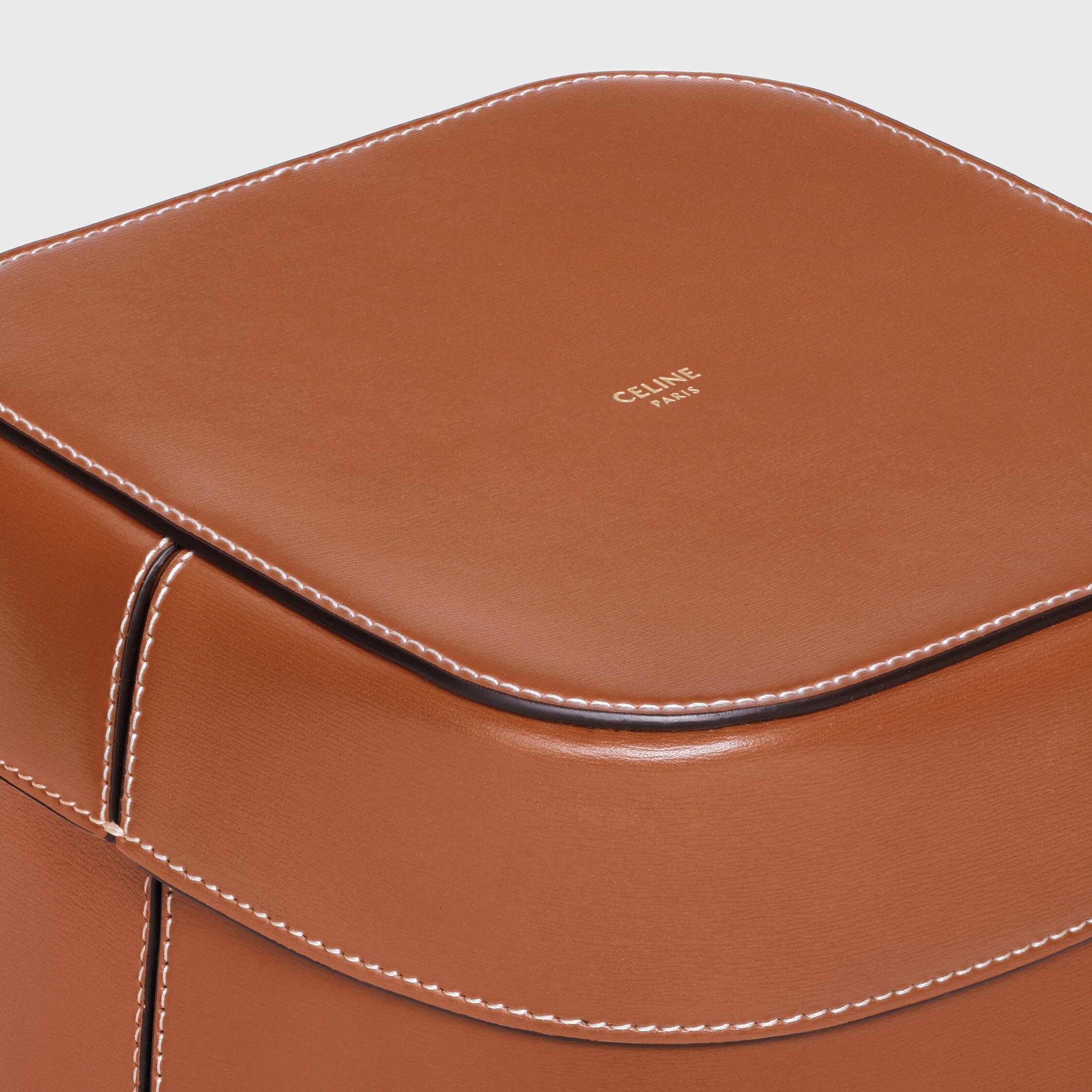 Large Box in Shiny Calfskin - TAN | CELINE