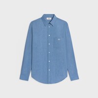棉質水手布寬鬆襯衫 - INDIGO RINSE水洗 -  - 1 | CELINE