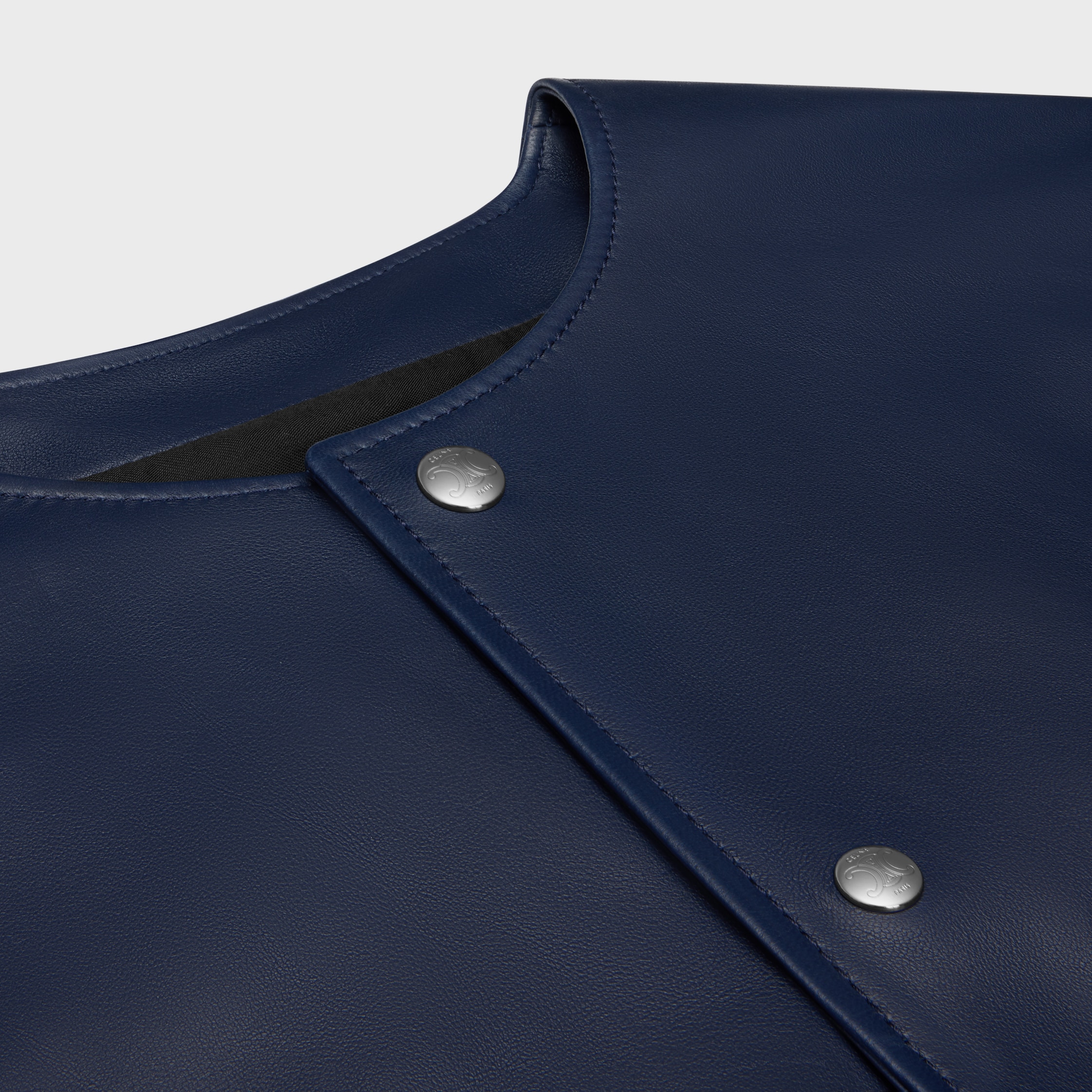 cardigan jacket IN lambskin - POLICE BLUE | CELINE
