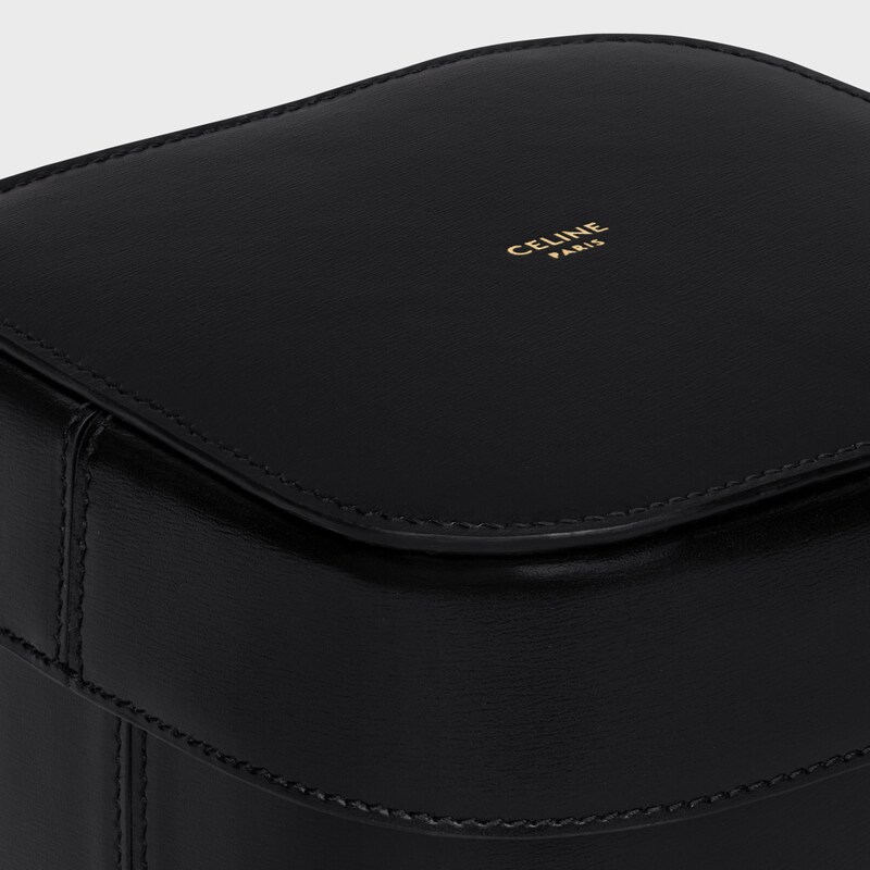 Medium Box in Shiny Calfskin - BLACK - CELINE MAISON - 1 | CELINE
