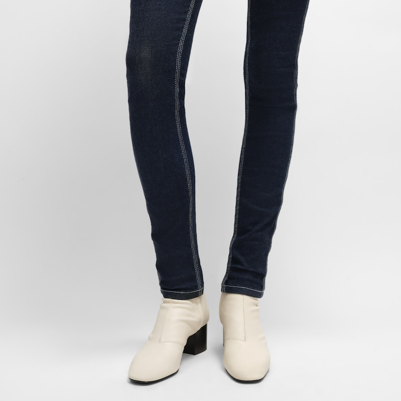 CHERI - ZIPPED BOOT IN Stretch Lambskin - IVORY -  - 1 | CELINE