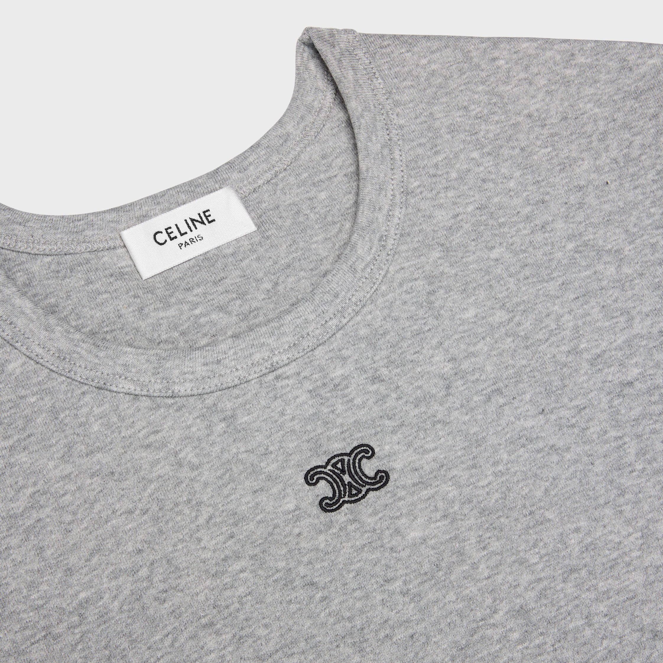 DESIGNER GREY T-SHIRTS AND SWEATSHIRTS FOR WOMEN | CELINE