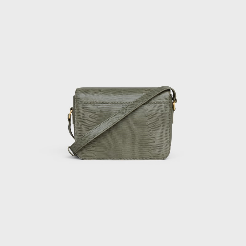 Teen Triomphe Bag in lizard - FALL GREEN - TRIOMPHE - 1 | CELINE