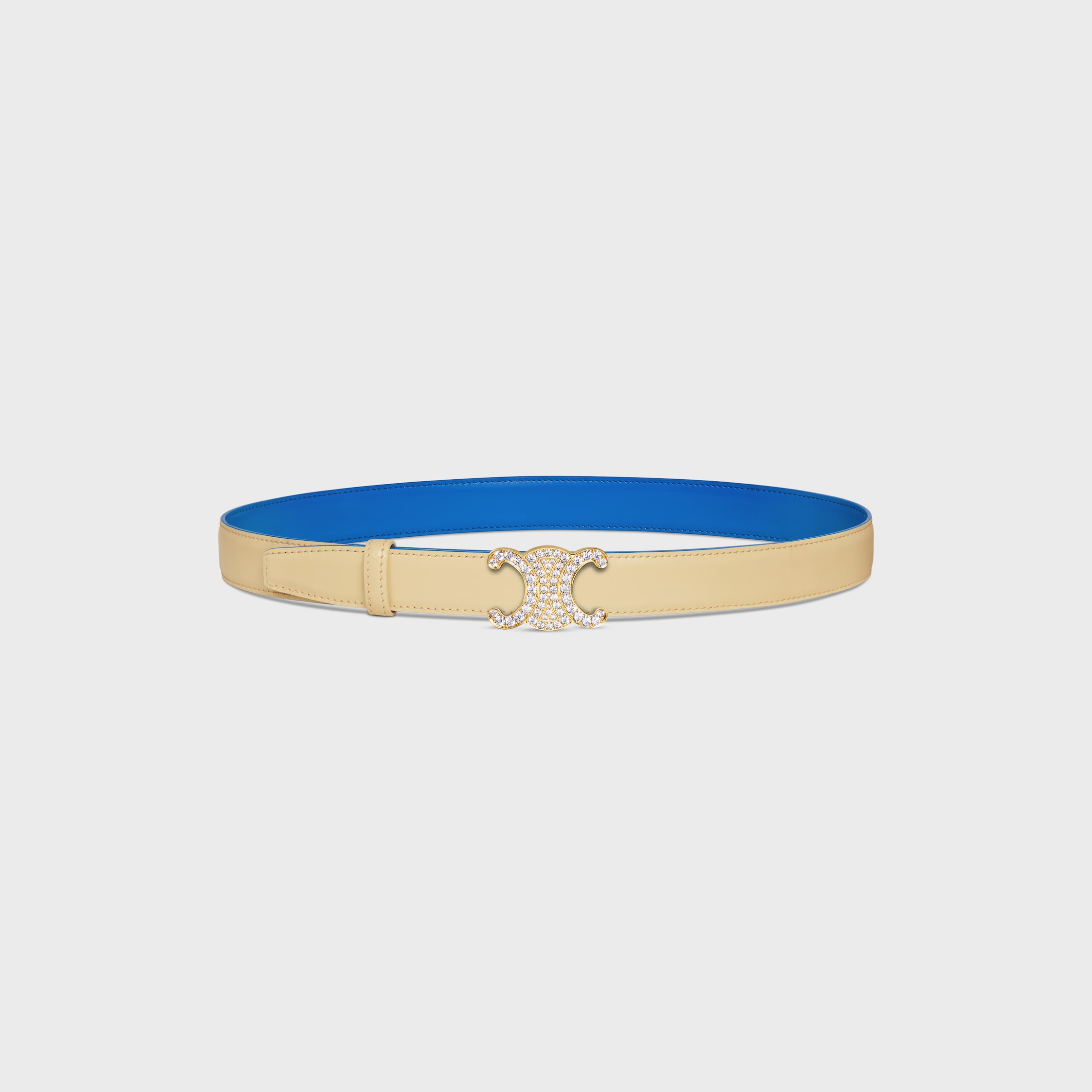 TRIOMPHE BUCKLE & REVERSIBLE STRAP 25MM - ULTRA BLUE / SOFT CREAM