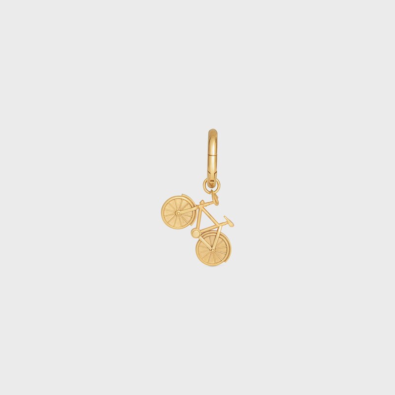Celine Charms Bike in Brass with Gold Finish - GOLD - CHARMS - 1 | CELINE