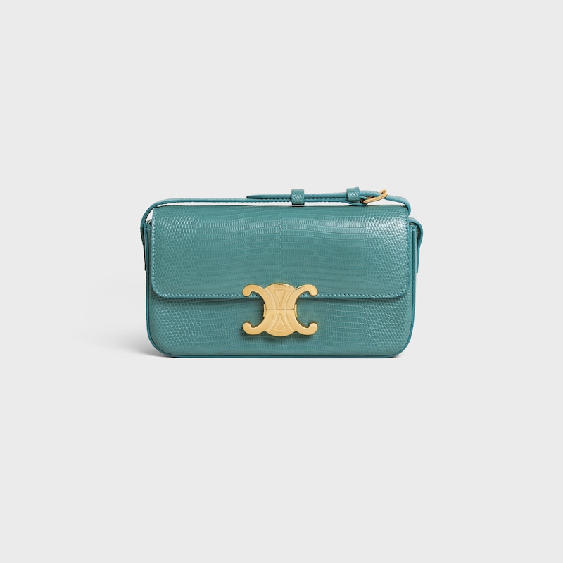 蜥蝪皮CLAUDE肩揹袋 - GREEN SMOKE - CLAUDE - 1 | CELINE