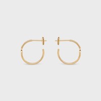 黃金Maillon Triomphe圈形耳環 - 黃金 - CELINE GRAND SOIR - 1 | CELINE