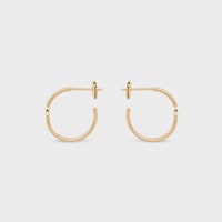 Maillon Triomphe Hoops in Yellow Gold - YELLOW GOLD - FINE JEWELLERY - 2 | CELINE