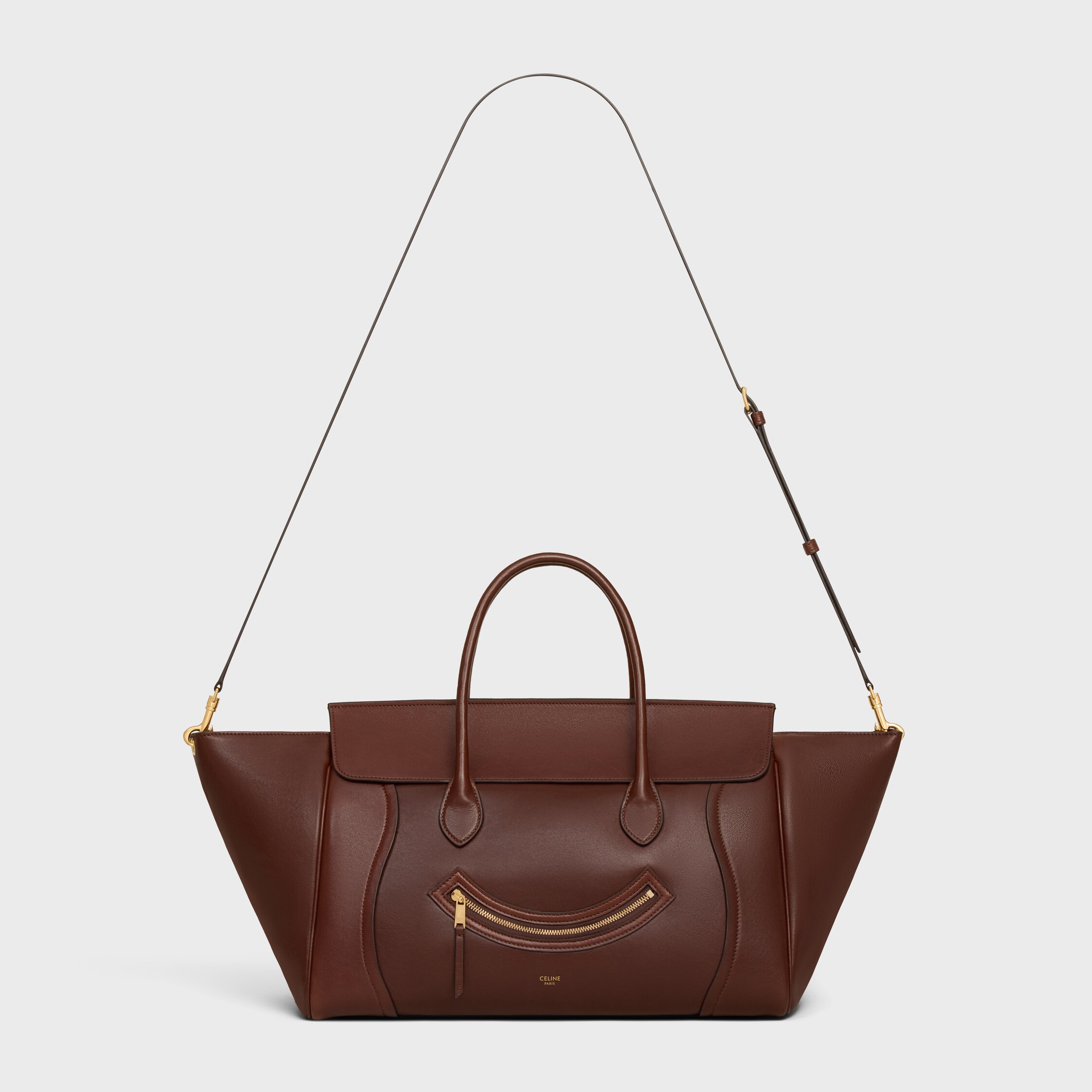 3407 CELINE セリーヌ オール　レザー　トートバッグ　ボストンバッグ 3407 CELINE セリーヌ オール レザー トートバッグ ボストンバッグ