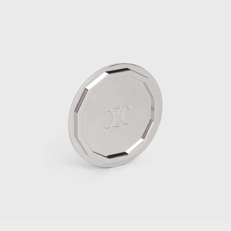 candle stand in steel - SILVER - SMALL GIFTS - 1 | CELINE