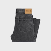 jolene jeans IN cotton Denim - CHARCOAL + DEBOSSED GOLD FOIL -  - 2 | CELINE