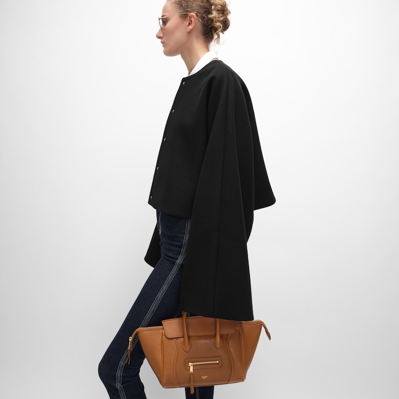 CHAQUETA CÁRDIGAN DE PAÑO DE LANA - NEGRO -  - 1 | CELINE