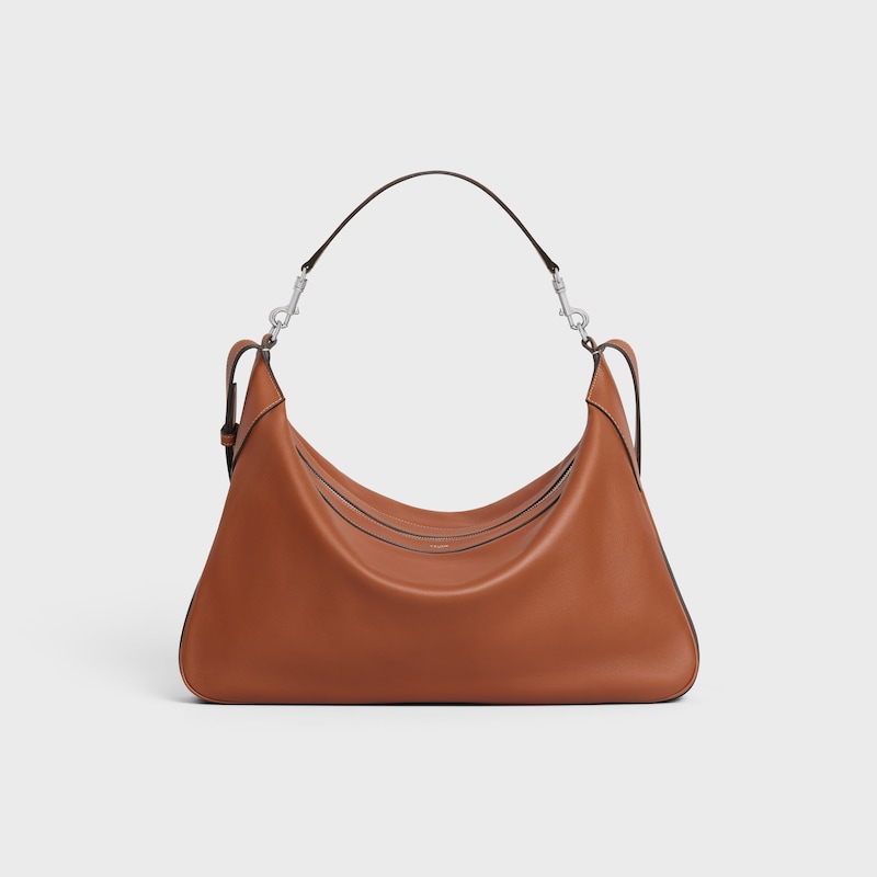 Large Romy IN SUPPLE GRAINED CALFSKIN - TAN - DRAWING SERIES - 1 | CELINE
