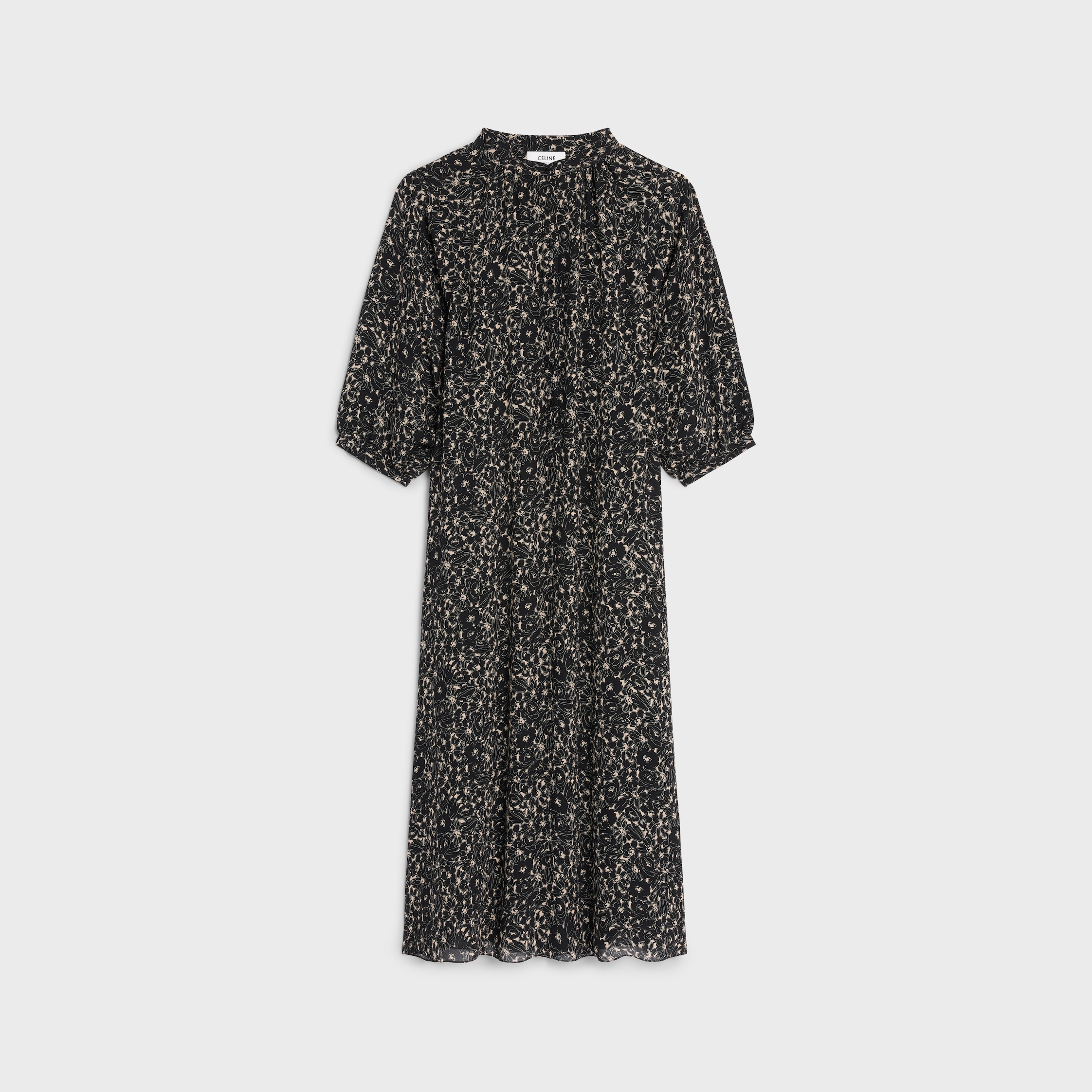 関税込 CELINE | Silk Dress 2R14L549V.96CB 2R14L549V96CB CELINE(セリーヌ) - 海外通販のBUYMA