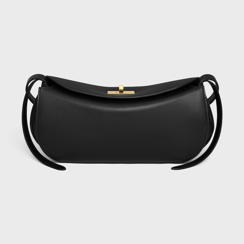 PETIT HOTDOG VEAU NATUREL SOUPLE - Noir - SACS BANDOULIÈRES - 1 | CELINE