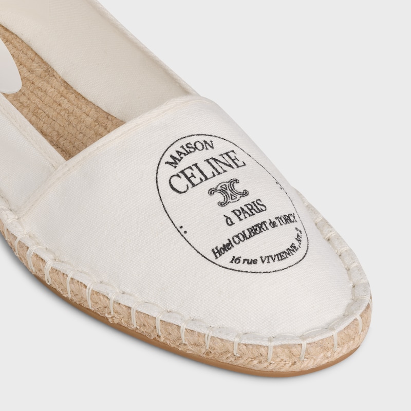 MAISON CELINE ESPADRILLE IN CANVAS - ECRU -  - 1 | CELINE