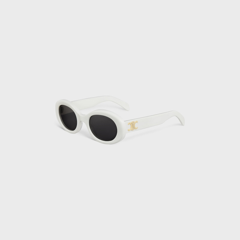Triomphe 01 sunglasses in Acetate - WHITE -  - 1 | CELINE