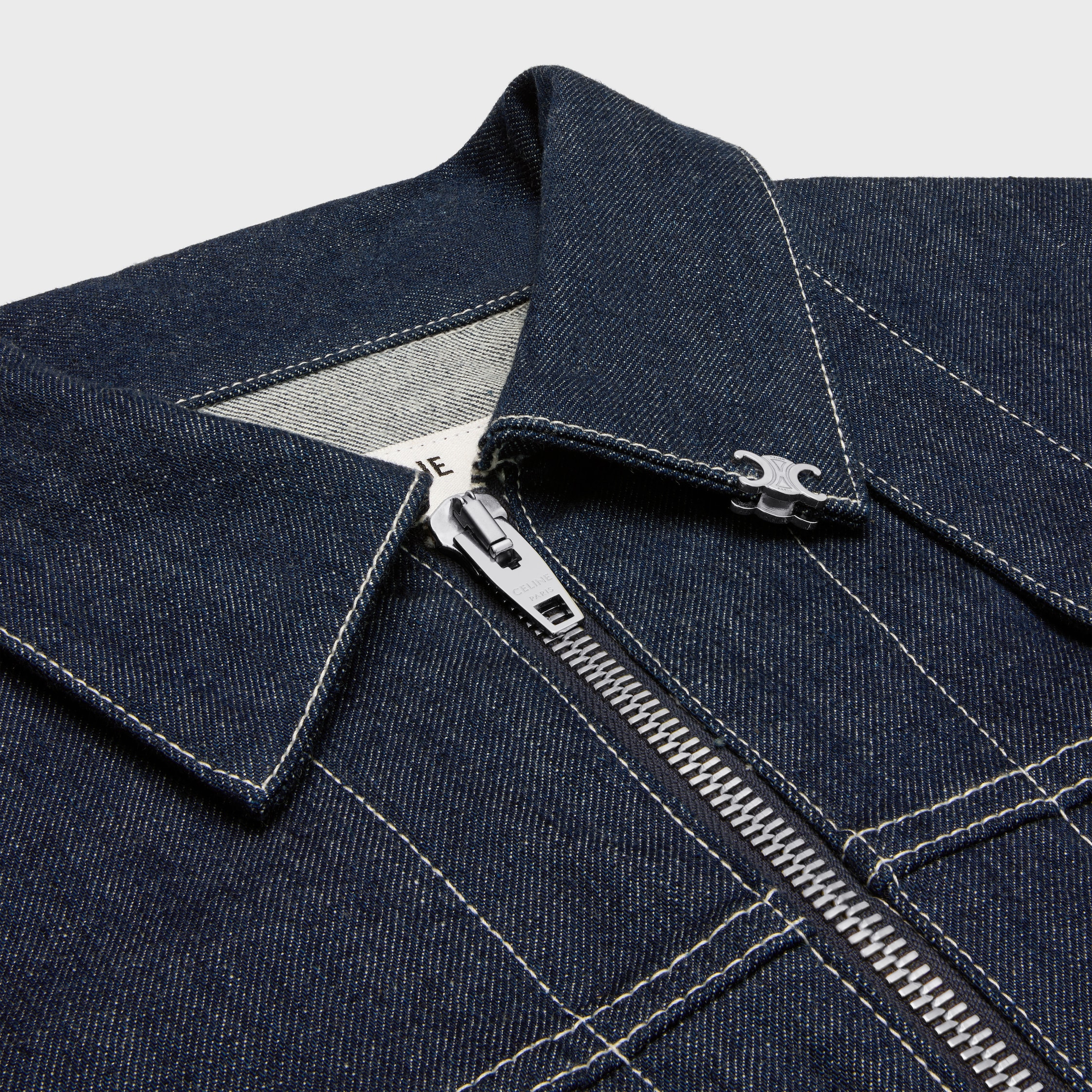 jacket IN cotton denim - RINSED | CELINE