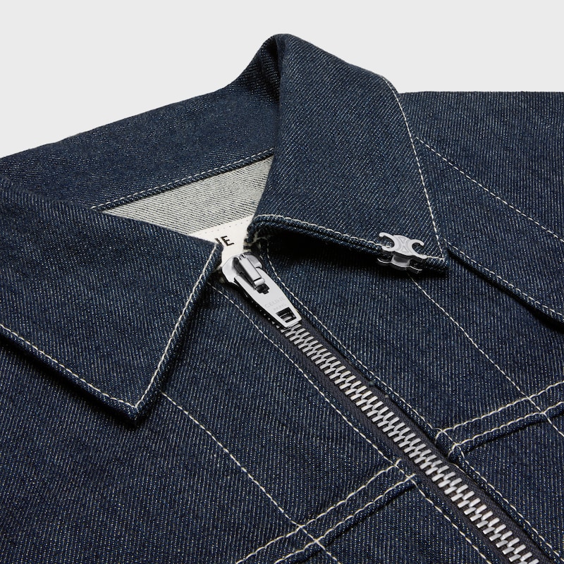 jacket IN cotton denim - RINSED -  - 1 | CELINE