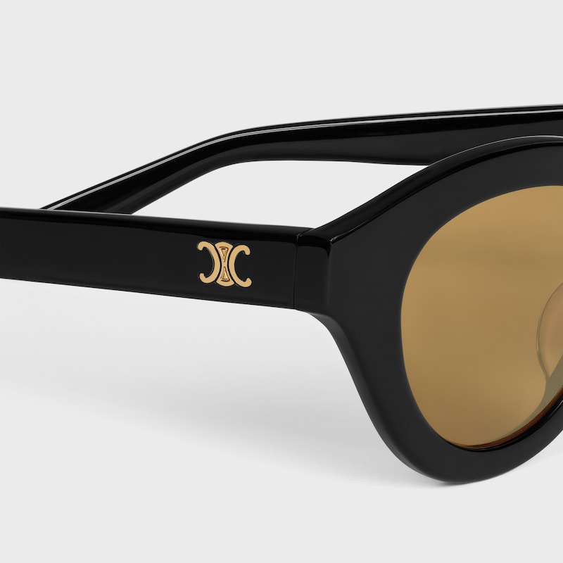 Triomphe Mini 01 sunglasses in Acetate - BLACK -  - 1 | CELINE