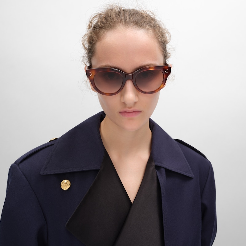 Round S332 sunglasses in Acetate - CLASSIC HAVANA -  - 1 | CELINE