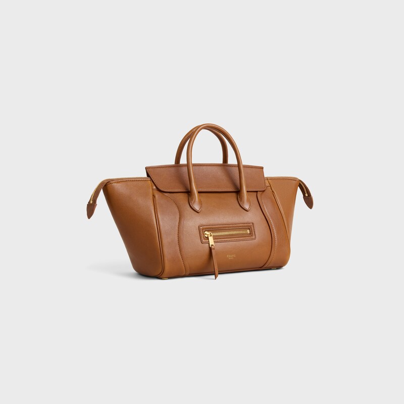 LITTLE LUGGAGE IN SUPPLE SHINY LAMBSKIN - SOFT TAN - HIVER CELINE - WINTER SELECTION - 1 | CELINE