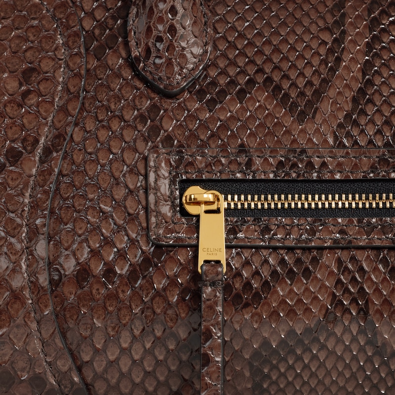 LITTLE LUGGAGE IN PYTHON - HICKORY - LUGGAGE - 1 | CELINE