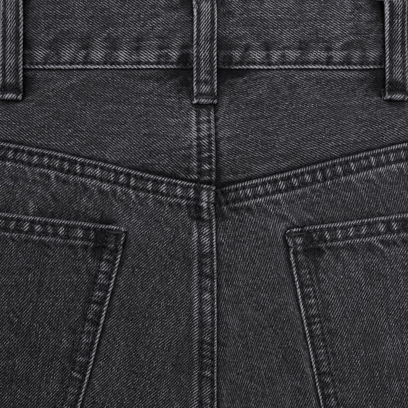jolene jeans IN cotton Denim - CHARCOAL + DEBOSSED GOLD FOIL -  - 1 | CELINE