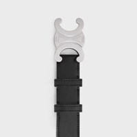 라지 30MM 트리옹프 벨트 - 빈티지 카프스킨 - 블랙 -  - 1 | CELINE