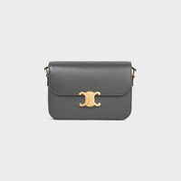 CLASSIQUE TRIOMPHE BAG in shiny calfskin - ANTHRACITE - TRIOMPHE - 1 | CELINE