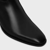CELINE DRUGSTORE BACK BUCKLE ZIPPED BOOT in Shiny calfskin - BLACK -  - 4 | CELINE