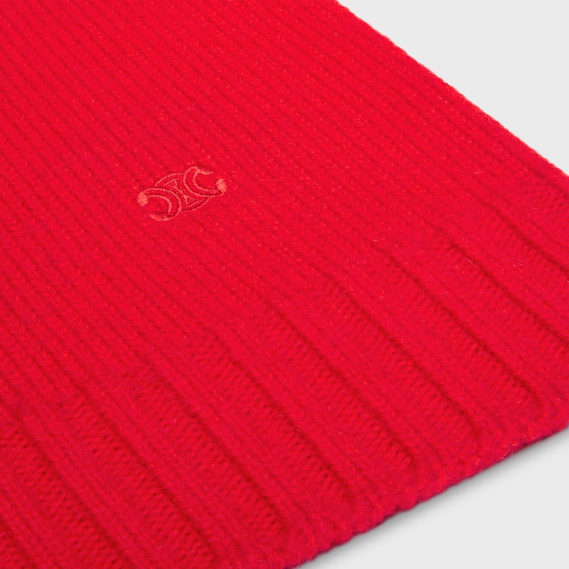 turtleneck sweater IN SEAMLESS CASHMERE - BRIGHT RED -  - 1 | CELINE